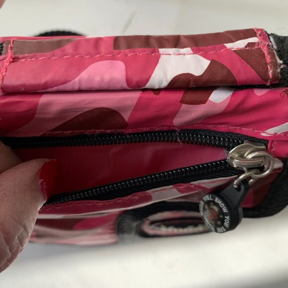 MUDD VINTAGE 90s HAND PINK CAMO CROSSBODY BAG PURSE Y2K LIMITED EDITION NYLON - Picture 8 of 13